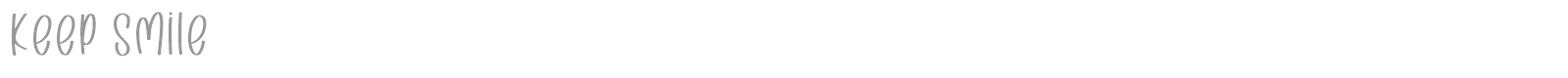 Keep Smile font preview